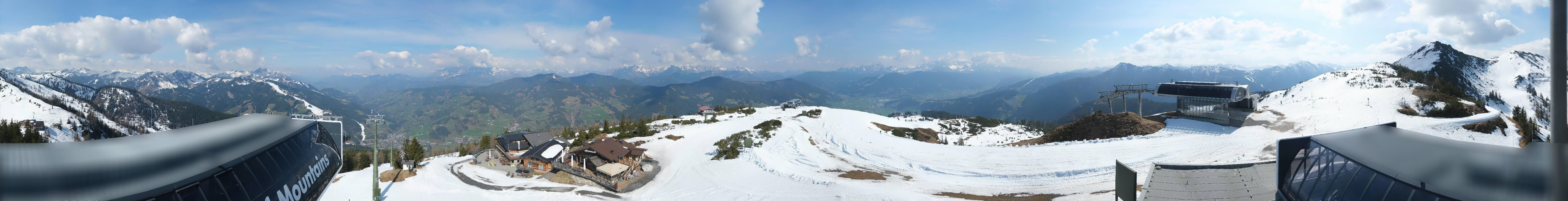 Archiv Foto Webcam Wagrain Grießenkareck - Bergstation Flying Mozart