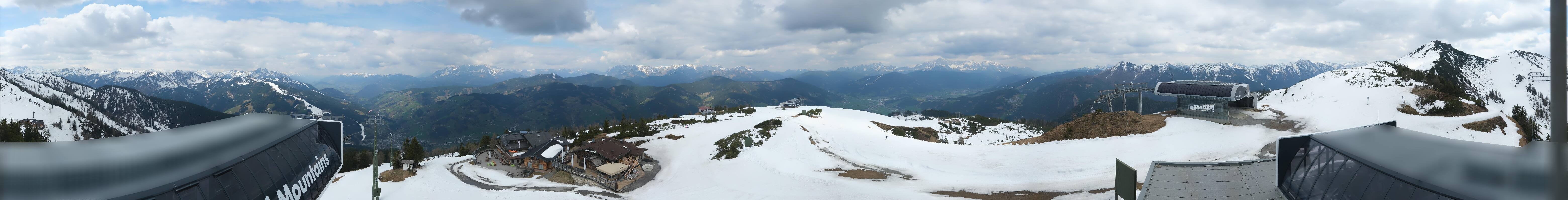 Archiv Foto Webcam Wagrain Grießenkareck - Bergstation Flying Mozart