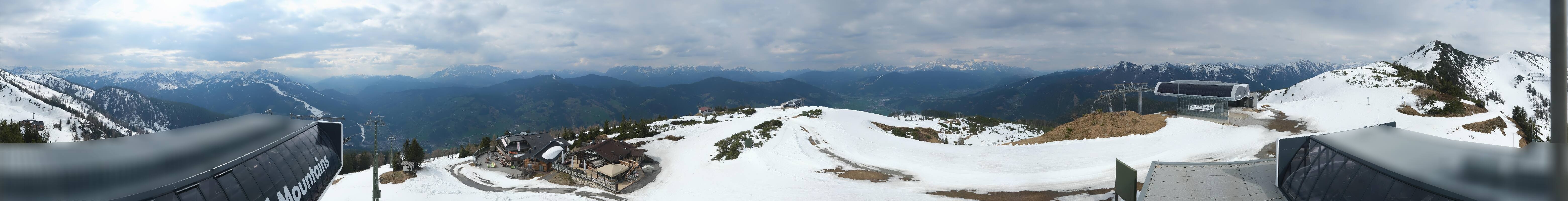 Archiv Foto Webcam Wagrain Grießenkareck - Bergstation Flying Mozart