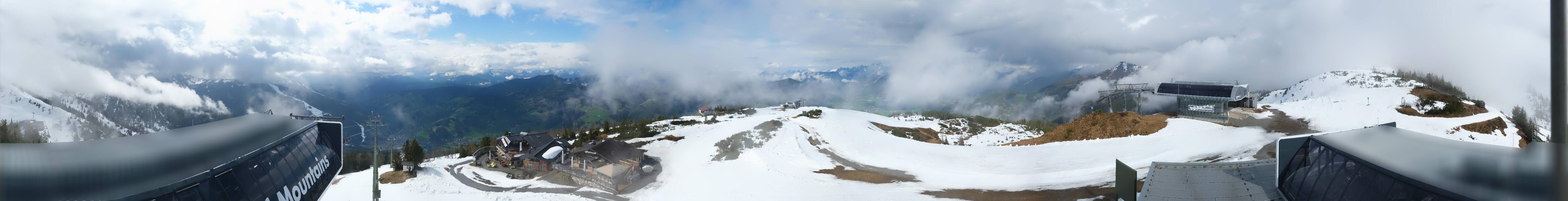 Archiv Foto Webcam Wagrain Grießenkareck - Bergstation Flying Mozart