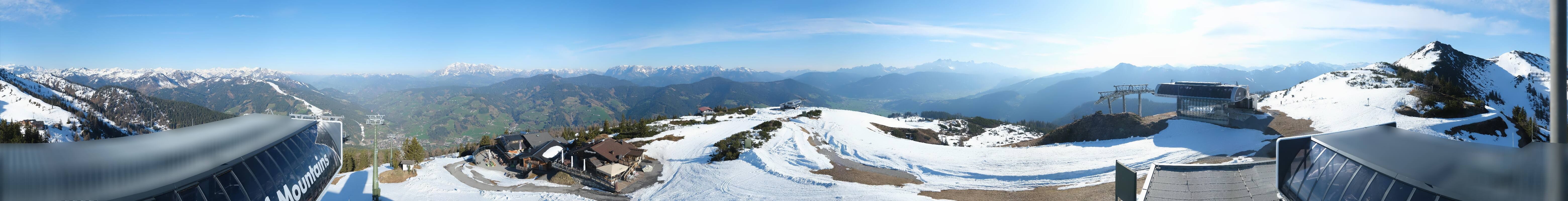 Archiv Foto Webcam Wagrain Grießenkareck - Bergstation Flying Mozart