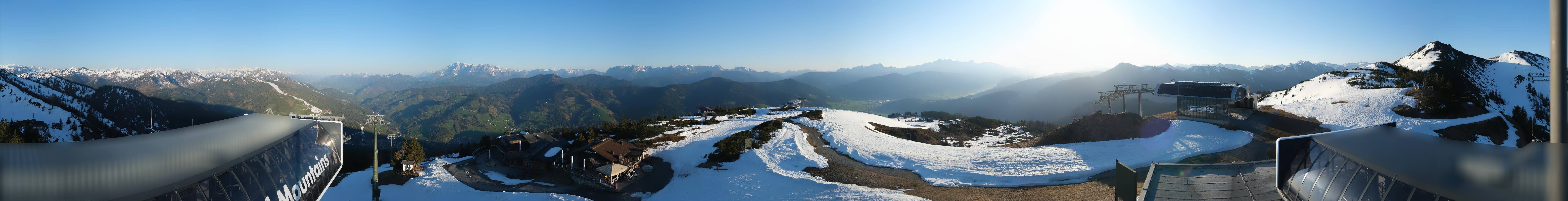 Archiv Foto Webcam Wagrain Grießenkareck - Bergstation Flying Mozart