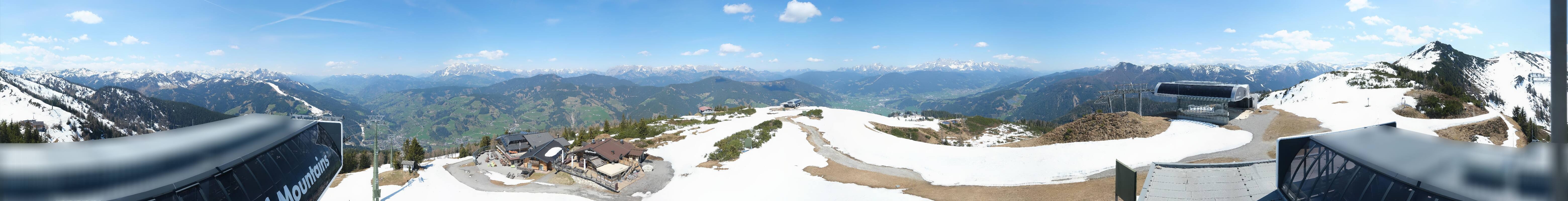Archiv Foto Webcam Wagrain Grießenkareck - Bergstation Flying Mozart