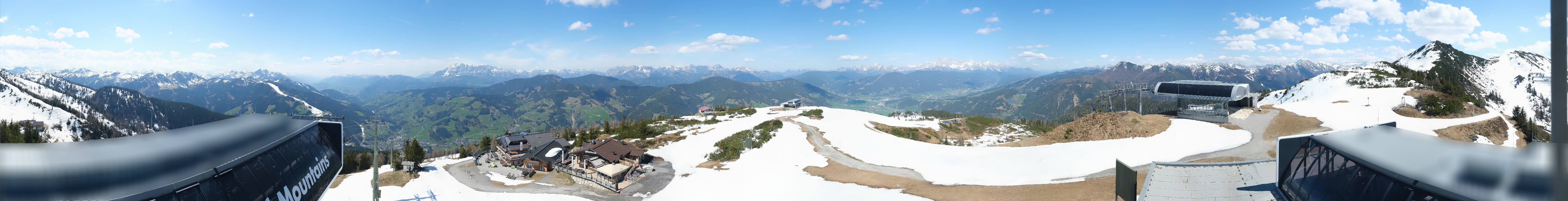 Archiv Foto Webcam Wagrain Grießenkareck - Bergstation Flying Mozart