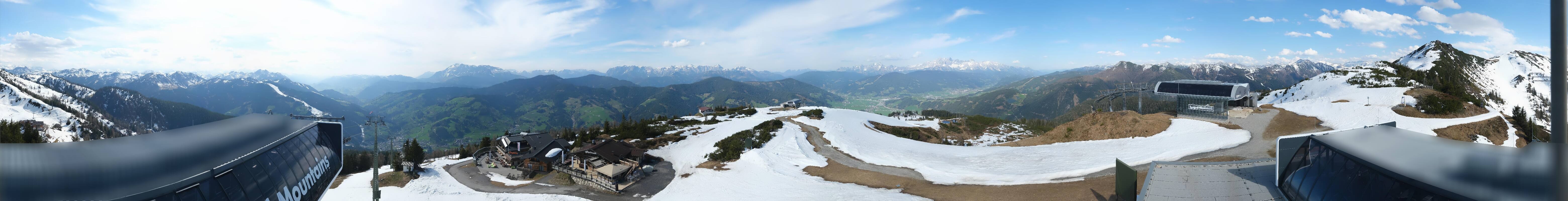 Archiv Foto Webcam Wagrain Grießenkareck - Bergstation Flying Mozart