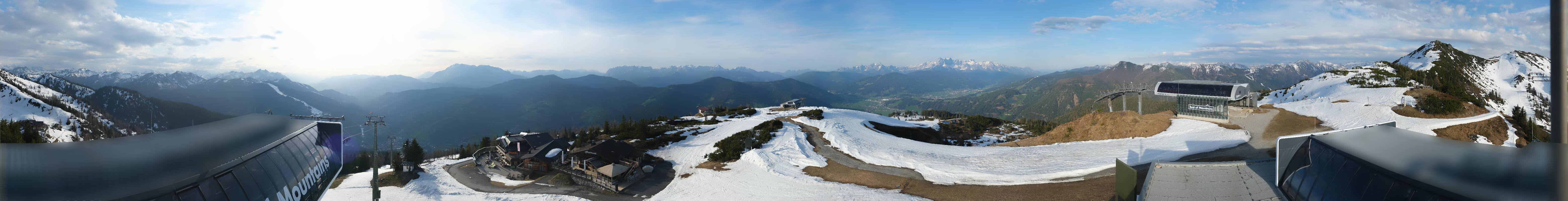 Archiv Foto Webcam Wagrain Grießenkareck - Bergstation Flying Mozart