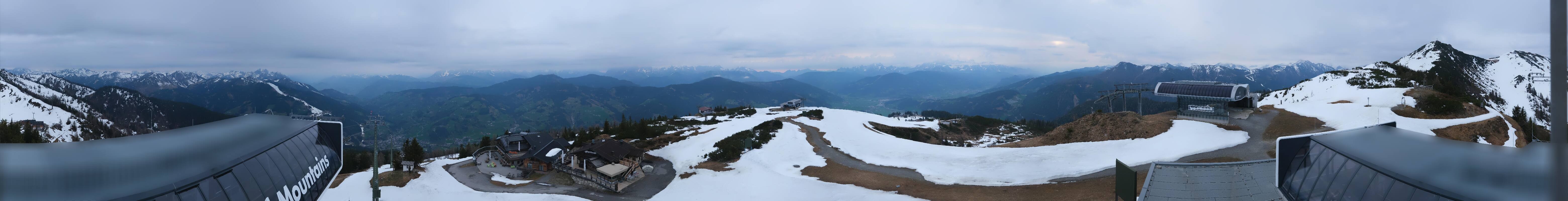 Archiv Foto Webcam Wagrain Grießenkareck - Bergstation Flying Mozart