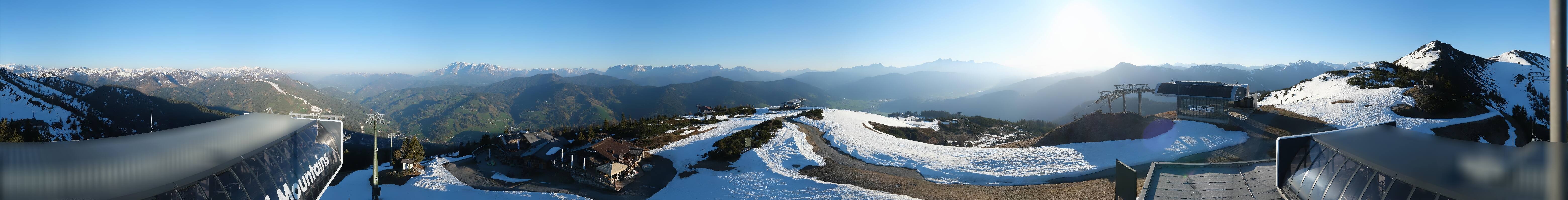 Archiv Foto Webcam Wagrain Grießenkareck - Bergstation Flying Mozart