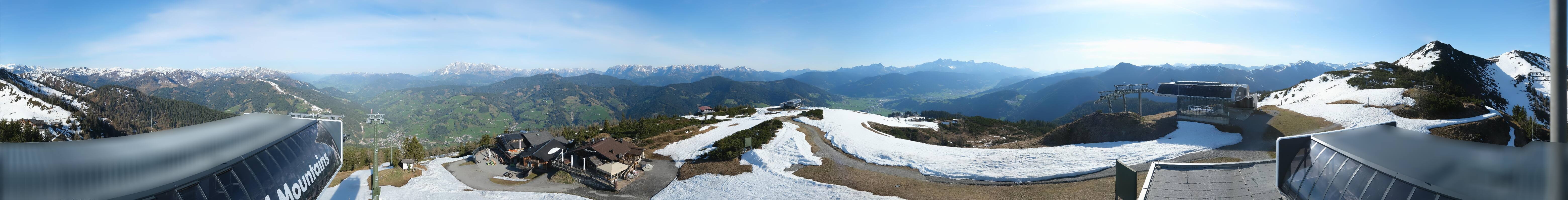 Archiv Foto Webcam Wagrain Grießenkareck - Bergstation Flying Mozart