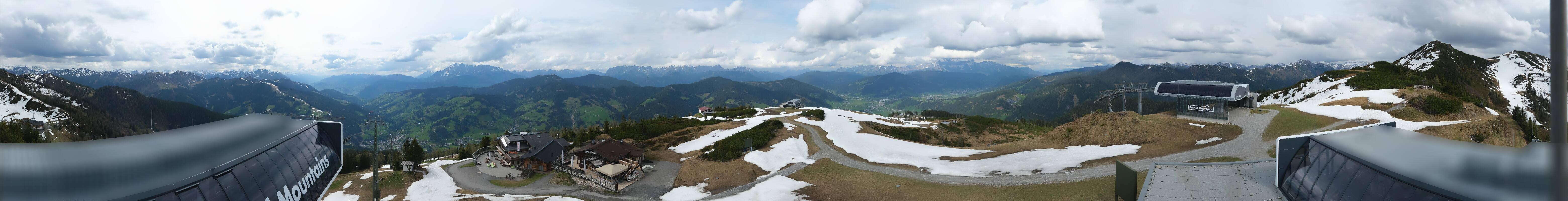 Archiv Foto Webcam Wagrain Grießenkareck - Bergstation Flying Mozart