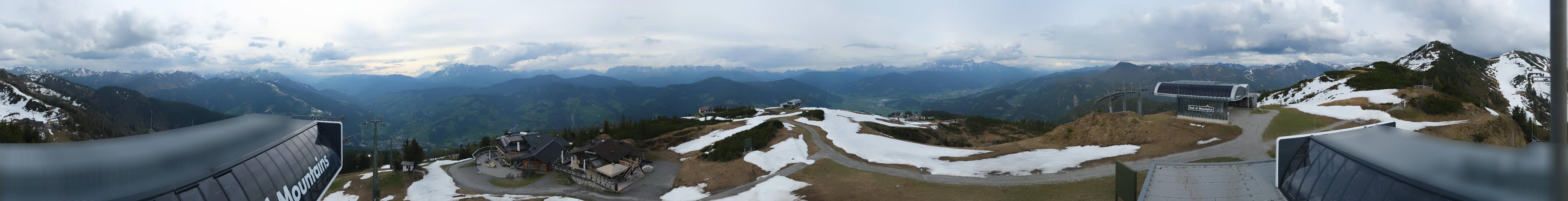 Archiv Foto Webcam Wagrain Grießenkareck - Bergstation Flying Mozart