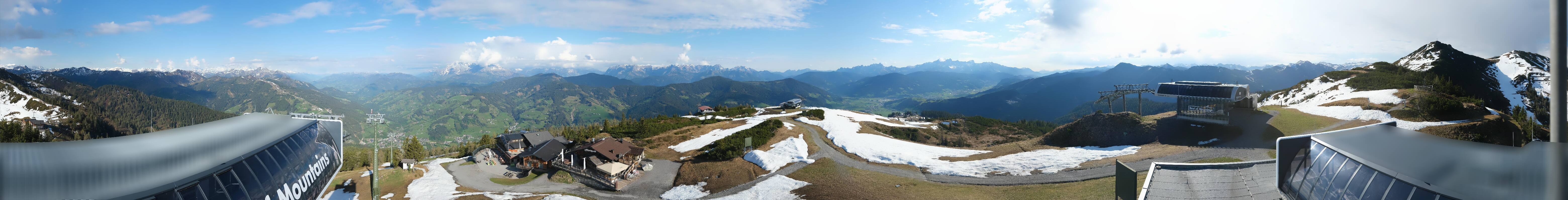 Archiv Foto Webcam Wagrain Grießenkareck - Bergstation Flying Mozart