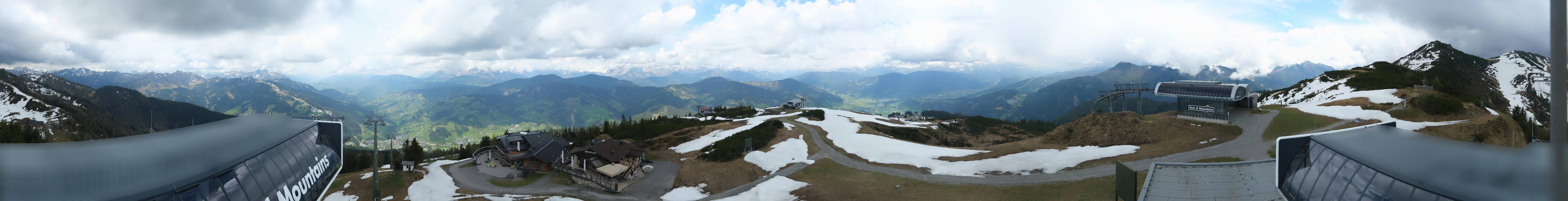 Archiv Foto Webcam Wagrain Grießenkareck - Bergstation Flying Mozart