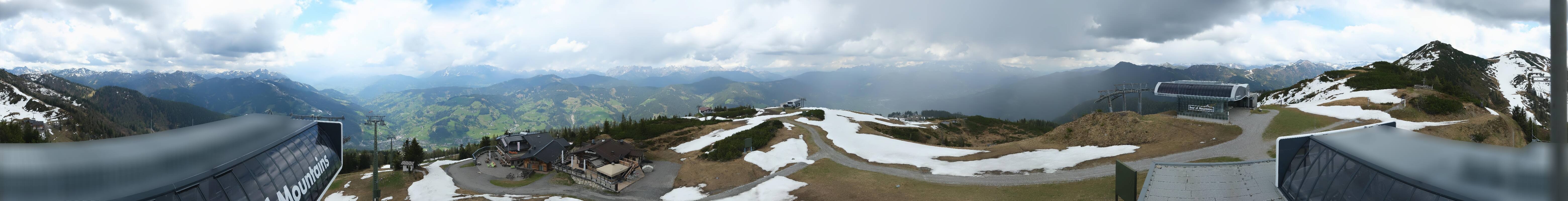 Archiv Foto Webcam Wagrain Grießenkareck - Bergstation Flying Mozart