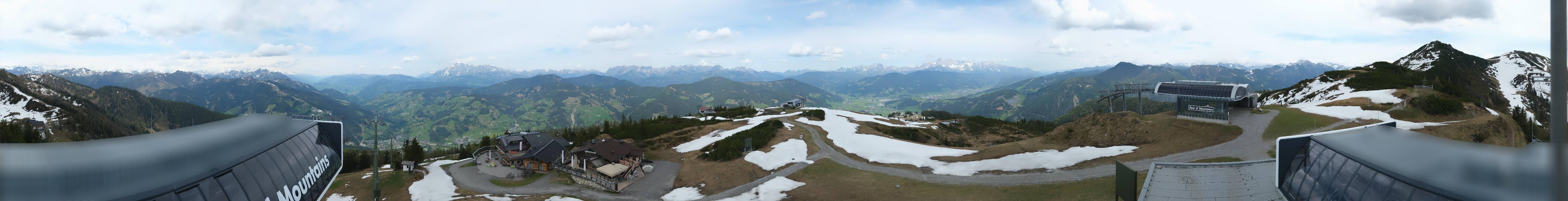 Archiv Foto Webcam Wagrain Grießenkareck - Bergstation Flying Mozart