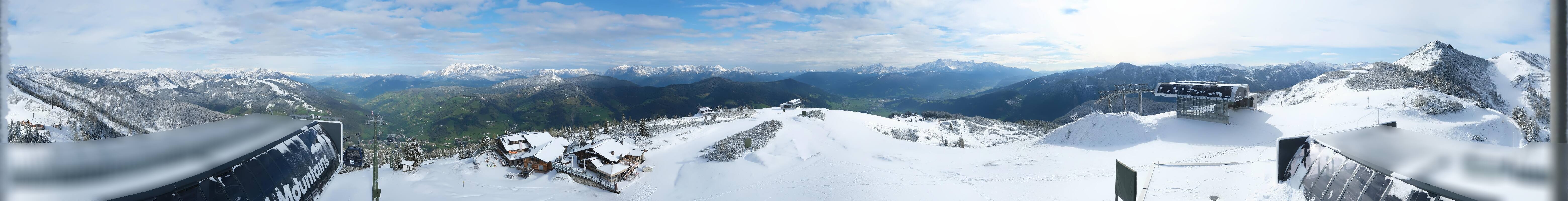 Archiv Foto Webcam Wagrain Grießenkareck - Bergstation Flying Mozart