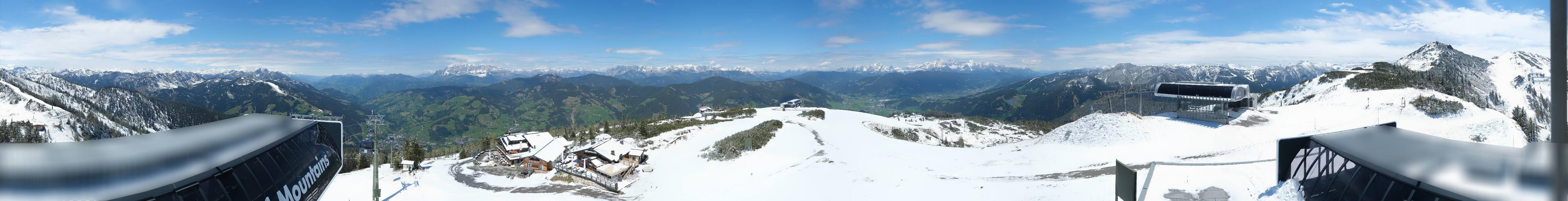 Archiv Foto Webcam Wagrain Grießenkareck - Bergstation Flying Mozart