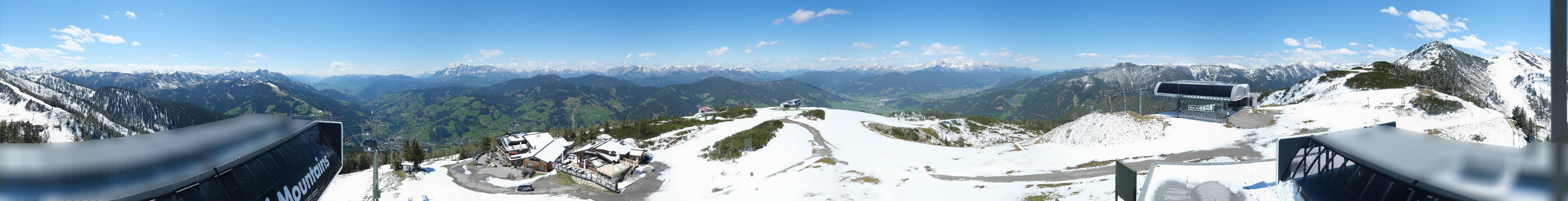 Archiv Foto Webcam Wagrain Grießenkareck - Bergstation Flying Mozart