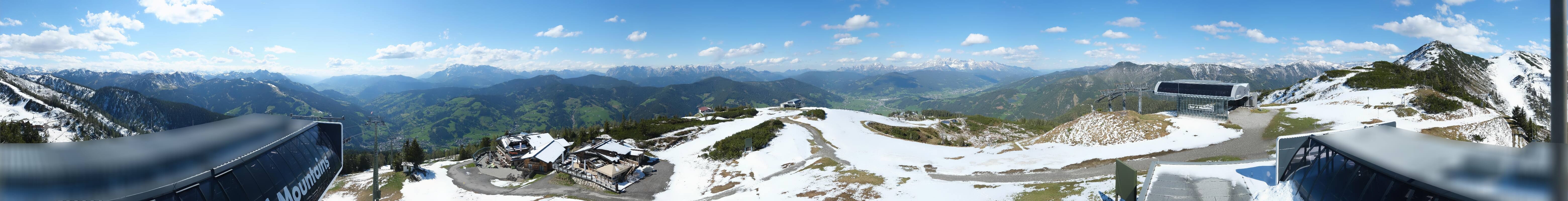 Archiv Foto Webcam Wagrain Grießenkareck - Bergstation Flying Mozart