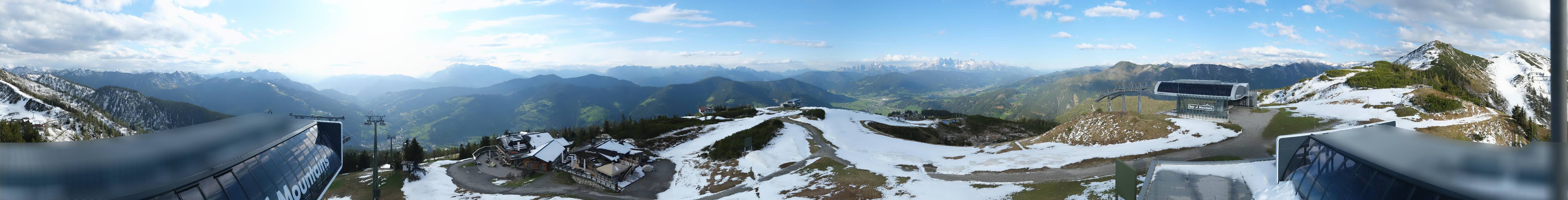 Archiv Foto Webcam Wagrain Grießenkareck - Bergstation Flying Mozart