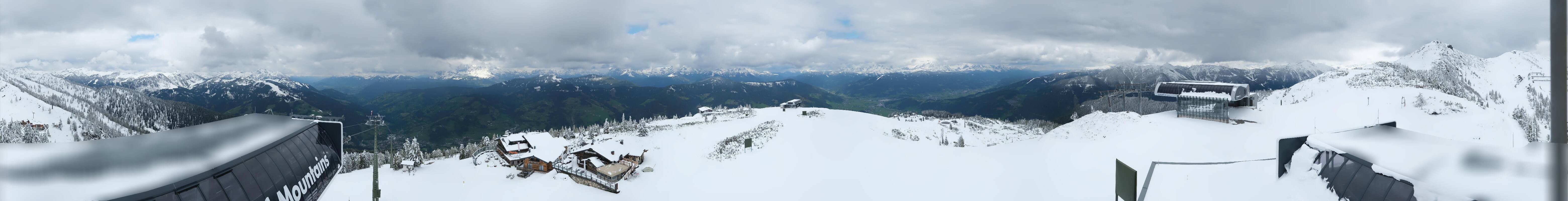 Archiv Foto Webcam Wagrain Grießenkareck - Bergstation Flying Mozart