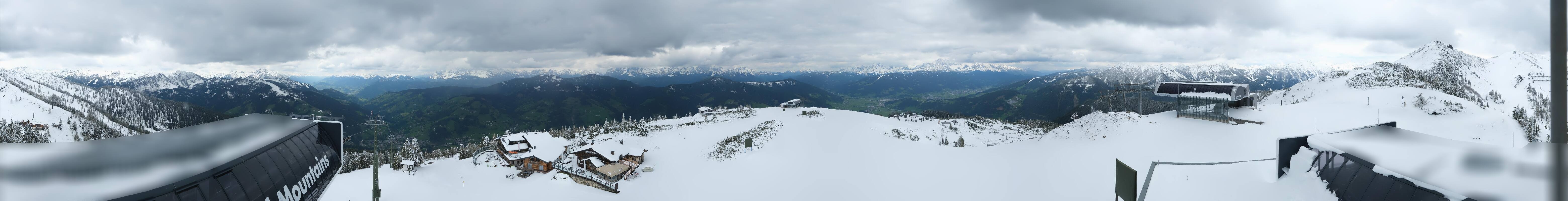 Archiv Foto Webcam Wagrain Grießenkareck - Bergstation Flying Mozart