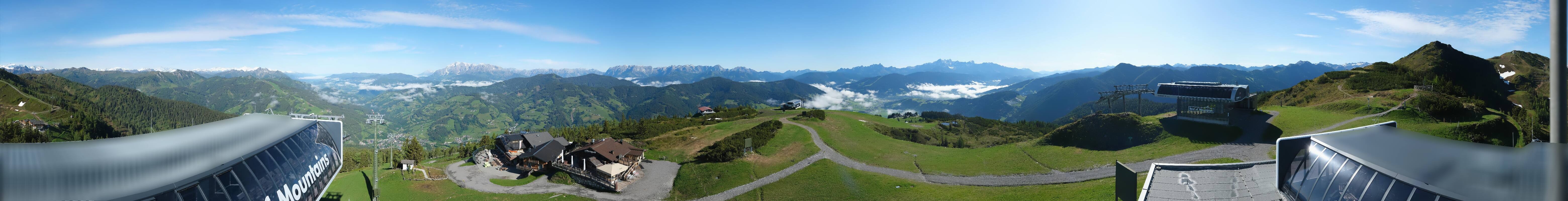 Archiv Foto Webcam Wagrain Grießenkareck - Bergstation Flying Mozart