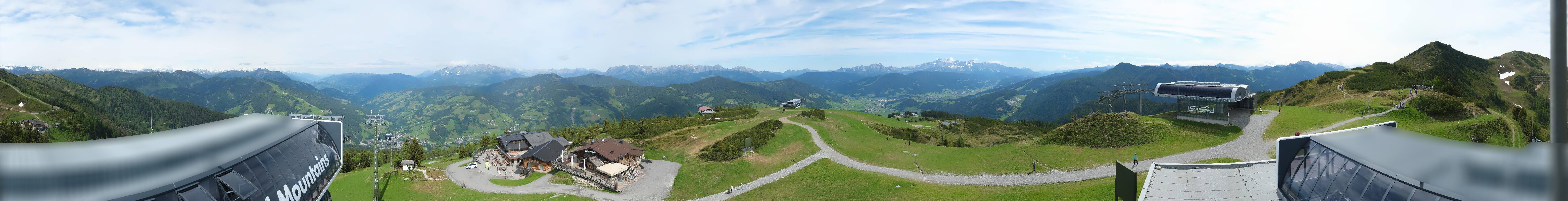 Archiv Foto Webcam Wagrain Grießenkareck - Bergstation Flying Mozart