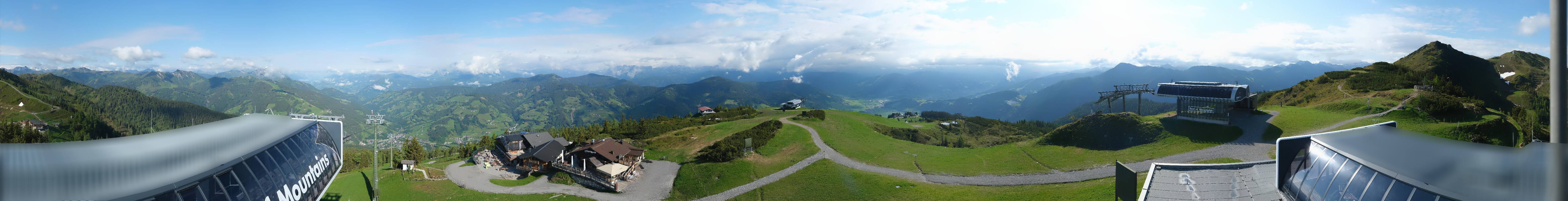 Archiv Foto Webcam Wagrain Grießenkareck - Bergstation Flying Mozart