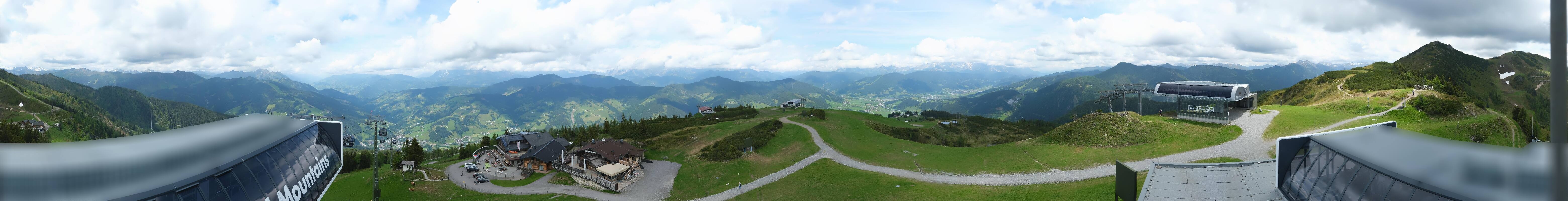 Archiv Foto Webcam Wagrain Grießenkareck - Bergstation Flying Mozart