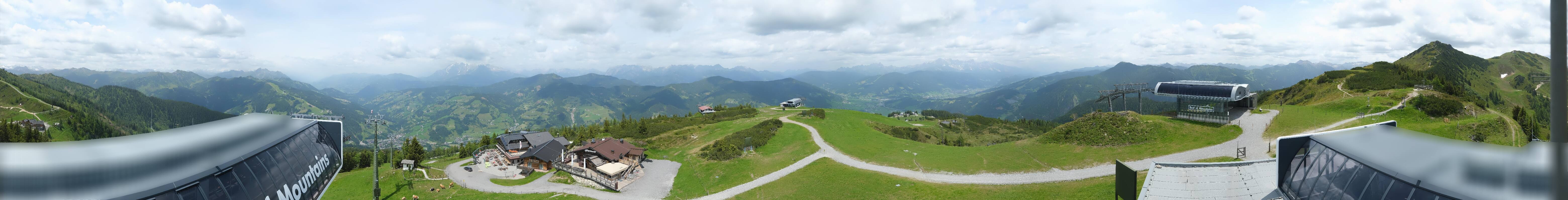 Archiv Foto Webcam Wagrain Grießenkareck - Bergstation Flying Mozart