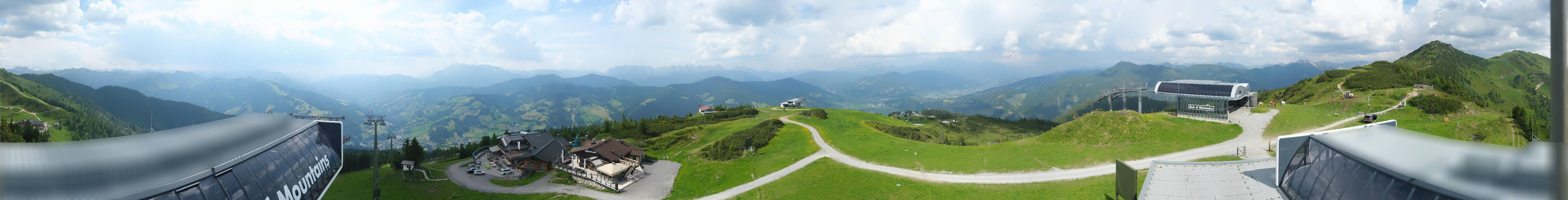 Archiv Foto Webcam Wagrain Grießenkareck - Bergstation Flying Mozart