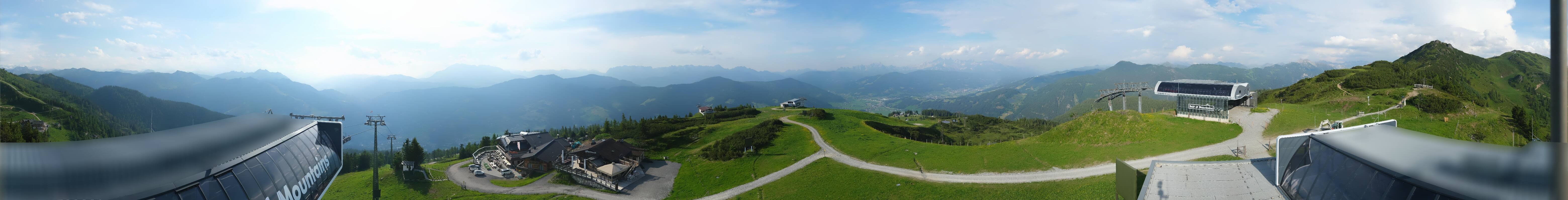 Archiv Foto Webcam Wagrain Grießenkareck - Bergstation Flying Mozart