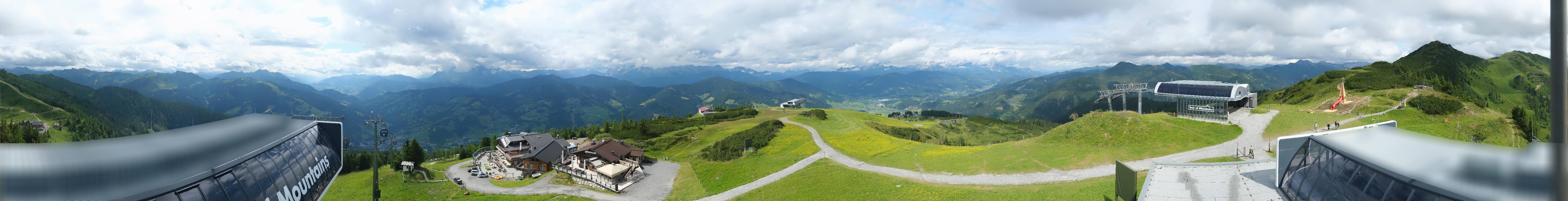 Archiv Foto Webcam Wagrain Grießenkareck - Bergstation Flying Mozart