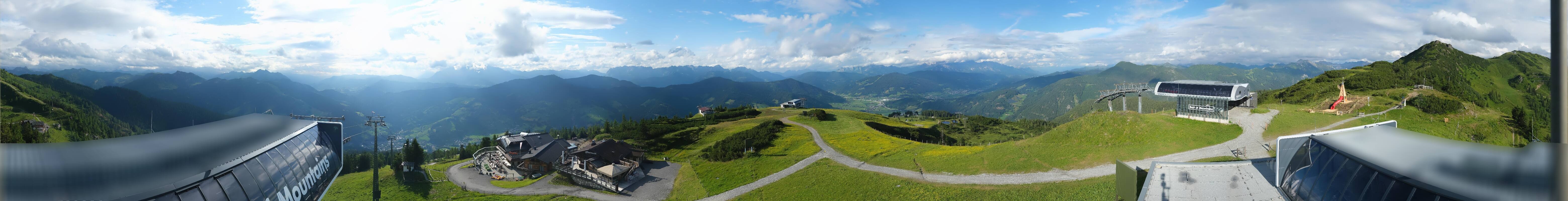 Archiv Foto Webcam Wagrain Grießenkareck - Bergstation Flying Mozart