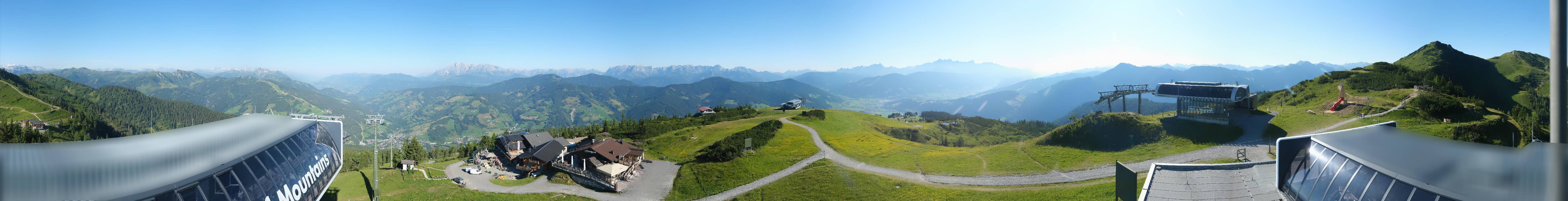 Archiv Foto Webcam Wagrain Grießenkareck - Bergstation Flying Mozart