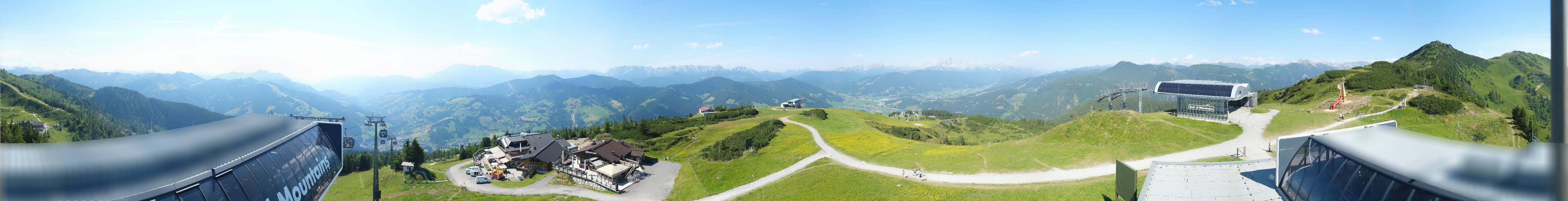Archiv Foto Webcam Wagrain Grießenkareck - Bergstation Flying Mozart
