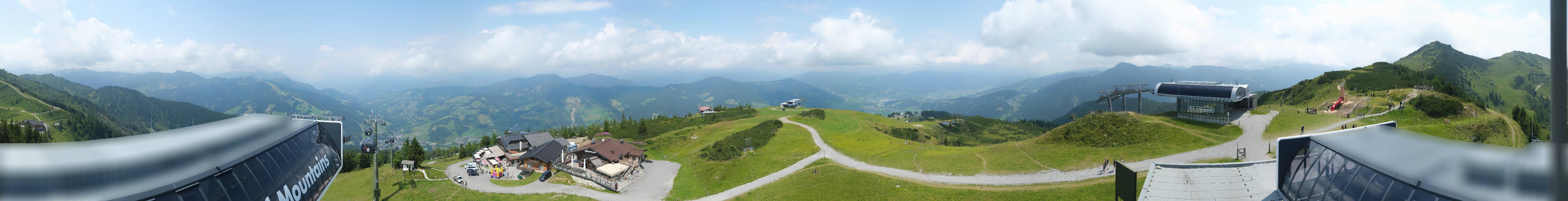 Archiv Foto Webcam Wagrain Grießenkareck - Bergstation Flying Mozart