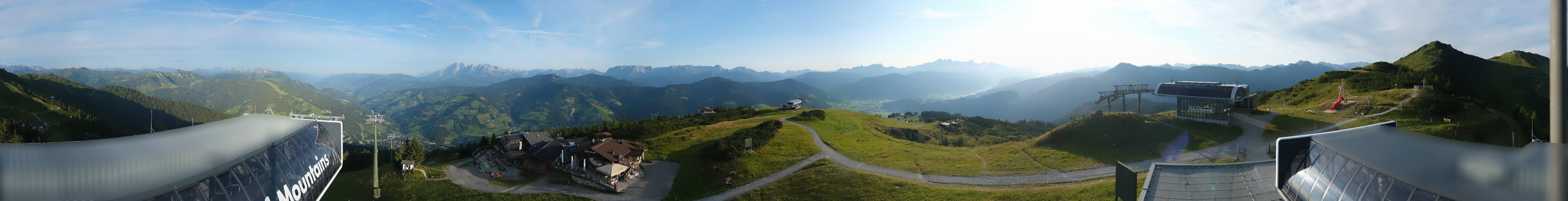 Archiv Foto Webcam Wagrain Grießenkareck - Bergstation Flying Mozart