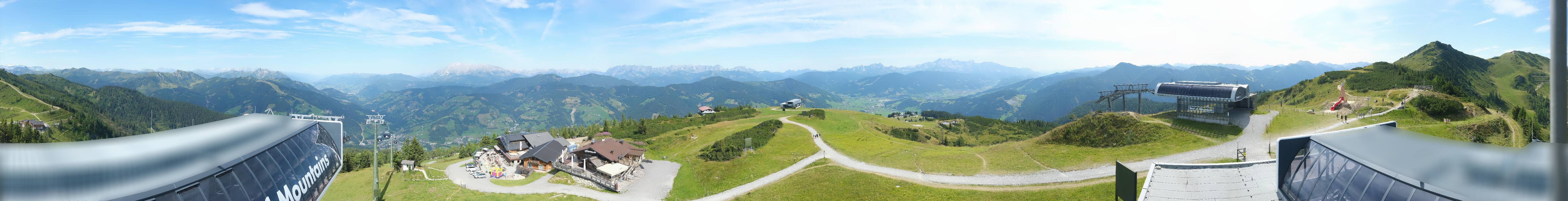 Archiv Foto Webcam Wagrain Grießenkareck - Bergstation Flying Mozart