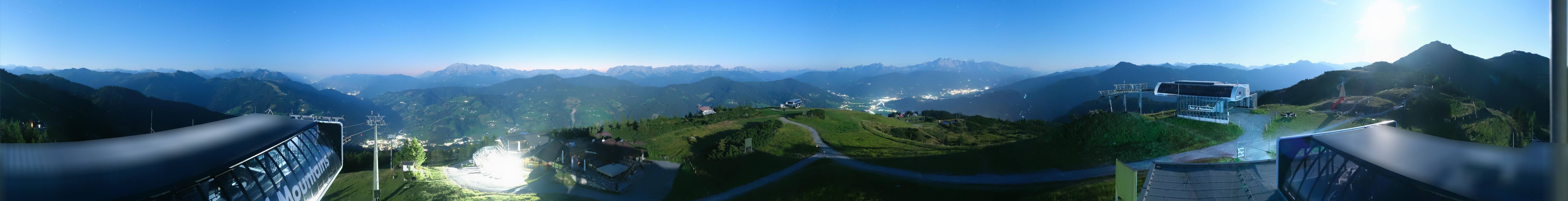 Archiv Foto Webcam Wagrain Grießenkareck - Bergstation Flying Mozart