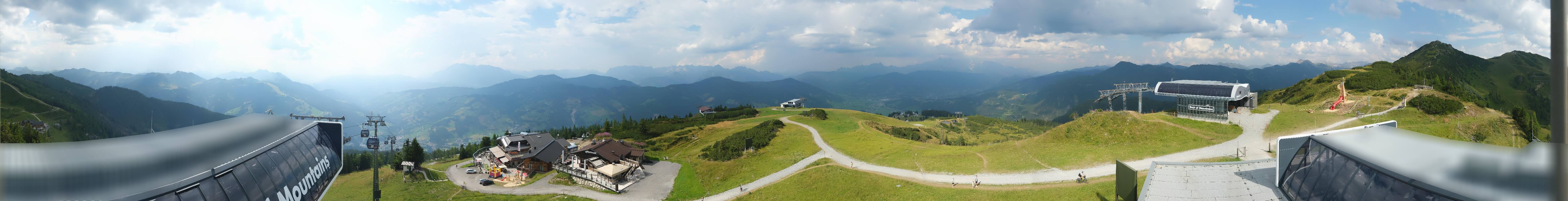 Archiv Foto Webcam Wagrain Grießenkareck - Bergstation Flying Mozart
