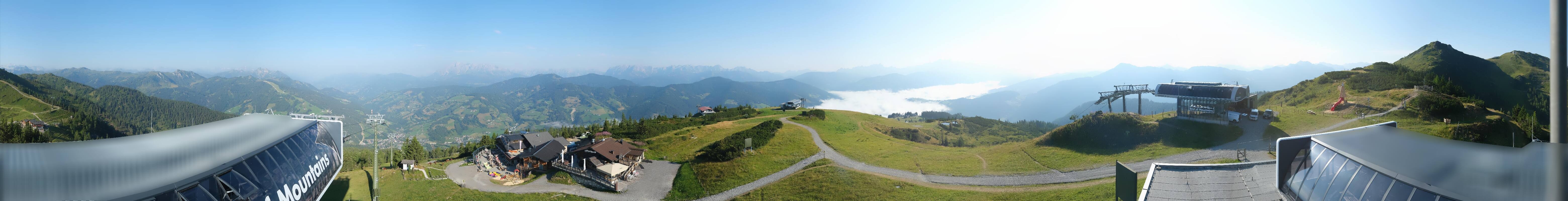Archiv Foto Webcam Wagrain Grießenkareck - Bergstation Flying Mozart