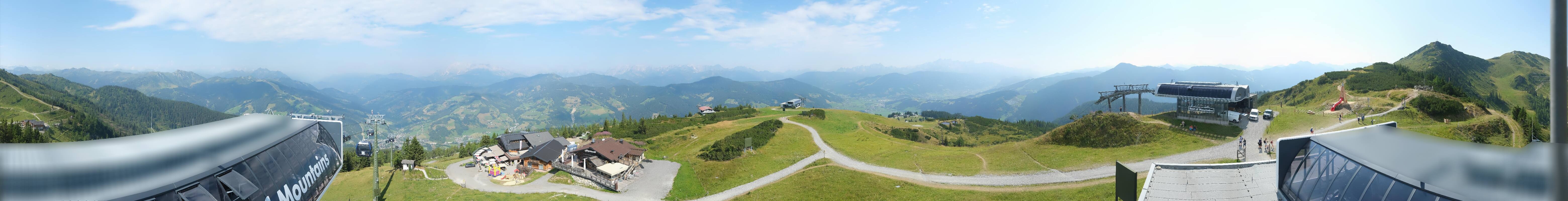Archiv Foto Webcam Wagrain Grießenkareck - Bergstation Flying Mozart