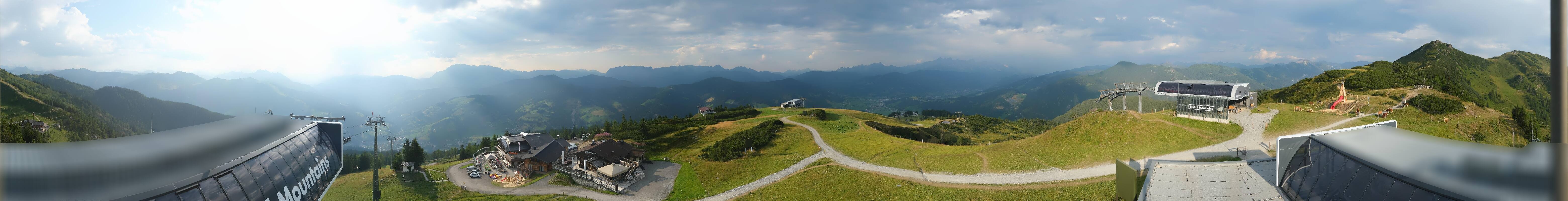 Archiv Foto Webcam Wagrain Grießenkareck - Bergstation Flying Mozart