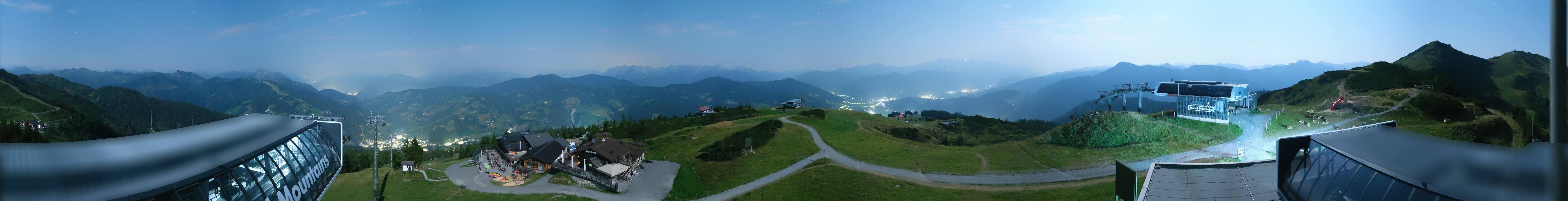 Archiv Foto Webcam Wagrain Grießenkareck - Bergstation Flying Mozart