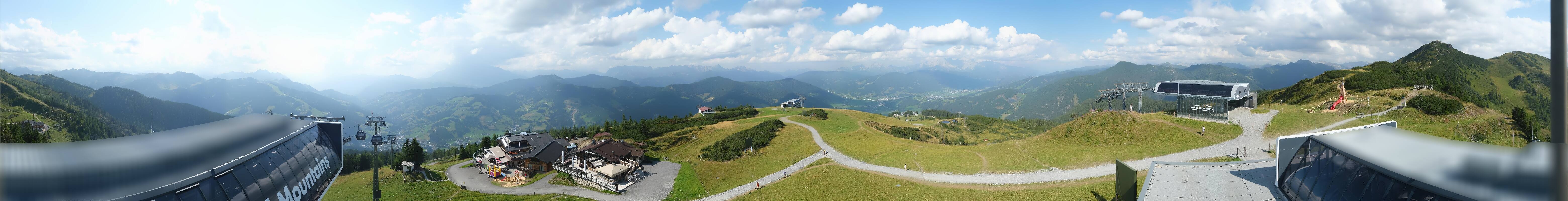 Archiv Foto Webcam Wagrain Grießenkareck - Bergstation Flying Mozart