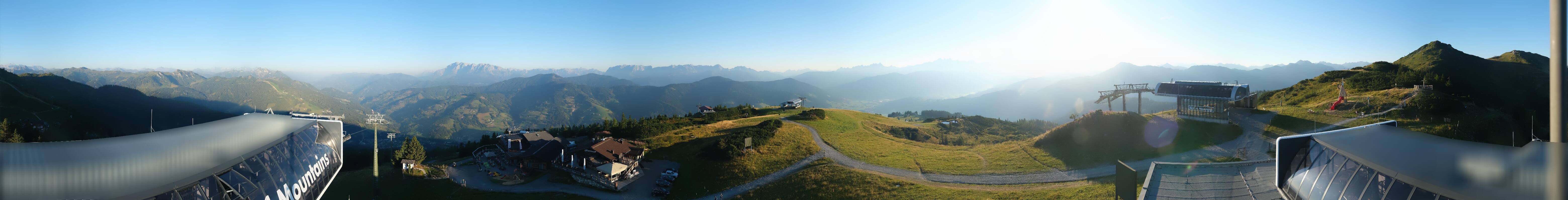 Archiv Foto Webcam Wagrain Grießenkareck - Bergstation Flying Mozart