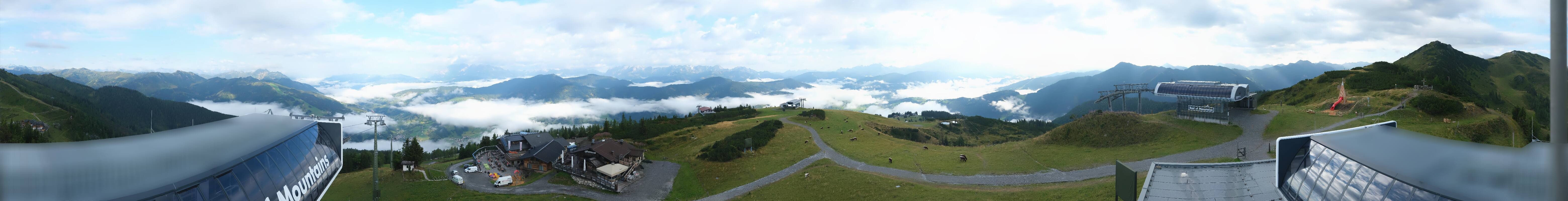 Archiv Foto Webcam Wagrain Grießenkareck - Bergstation Flying Mozart