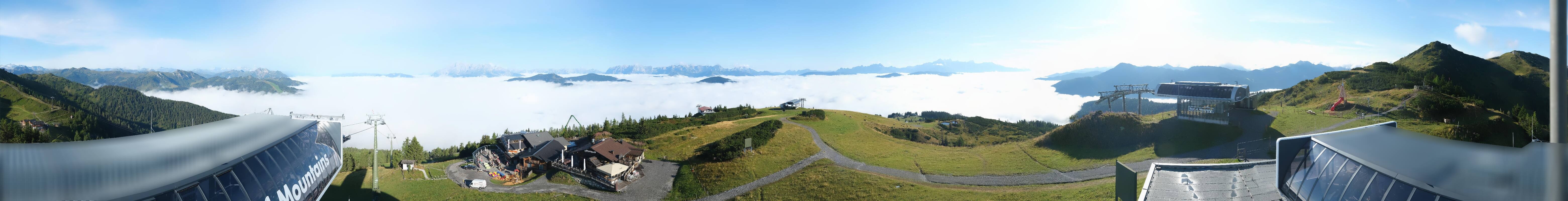 Archiv Foto Webcam Wagrain Grießenkareck - Bergstation Flying Mozart